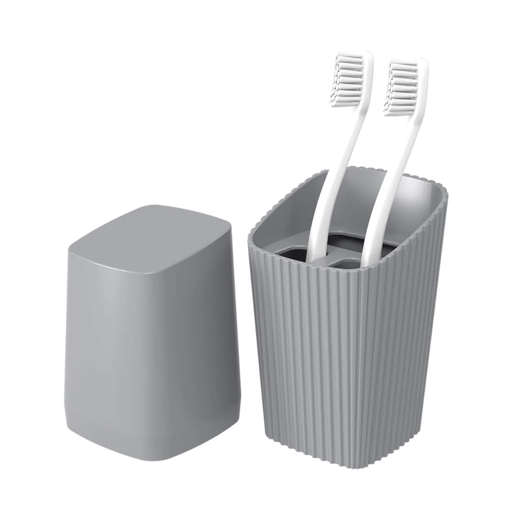 Porta Escova de Dente e Pasta Dental Banheiro Suporte Com Tampa em Oferta na Shopee