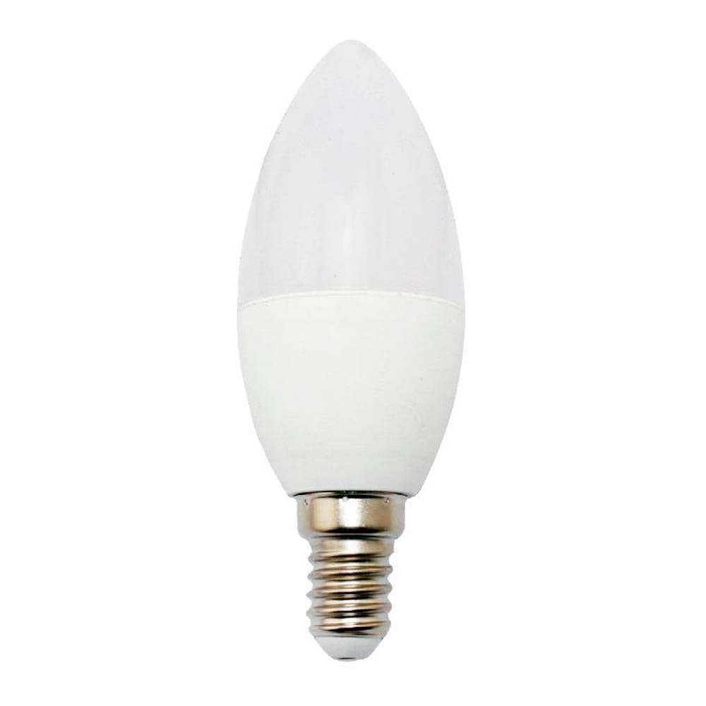 Detalhes do Kit 10 Lâmpadas LED para Lustre Vela Fosca 4W / 7W E14 Decoração Bivolt | Branco Quente | Branco Frio