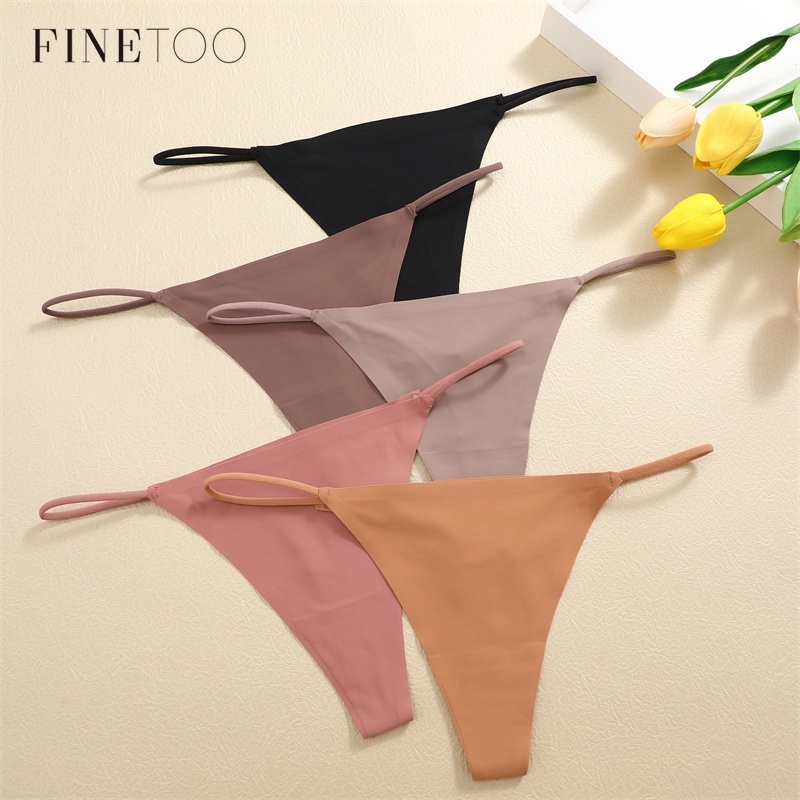 Finetooo Roupa Íntima Feminina Calcinha Fio-Dental Macia E Confortável - Women Clothes