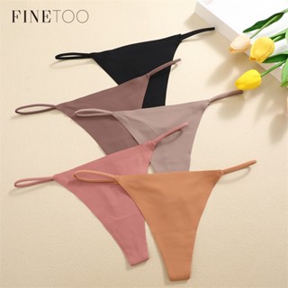 Finetooo Roupa Íntima Feminina Calcinha Fio-Dental Macia E Confortável