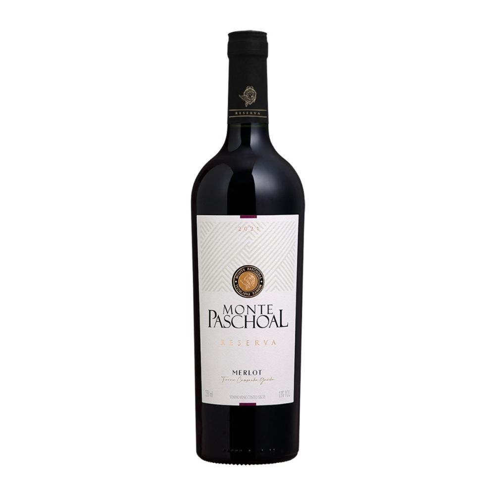 VINHO MONTE PASCHOAL RESERVA MERLOT TINTO 750ML em Oferta na Shopee
