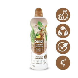 Limpador Perfumado Sanol Extratos Naturais Gengibre Sandalo