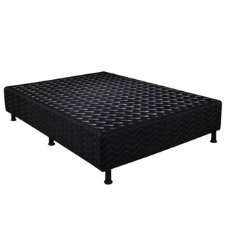 Base Box Casal (138x188) Preta Universal Design Colchões em Oferta na Shopee