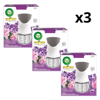 KIT 3 COMPLETO Bom Ar Difusor de Aromas Elétrico Lavanda e Gerânio (COMPLETO)