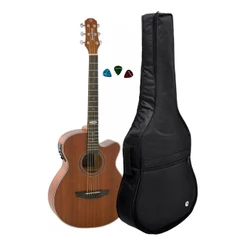 Violao Acustico Strinberg Sa200c Kit Capa Luxo E Paletas