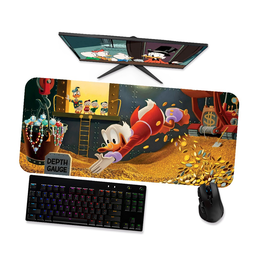 Mouse Pad Gamer Grande - Tio Patinhas - 90x40, 80x40, 60x40 e 70x30