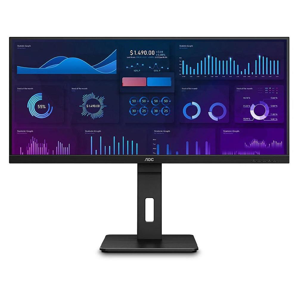 MONITOR AOC ULTRAWIDE Q34P2 34 POLEGADAS FHD IPS HDMI/DP