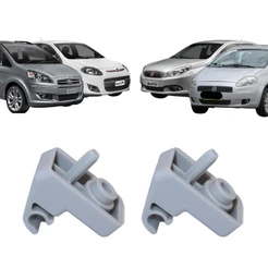 2 Presilha Suporte Quebra Sol Brava Palio Novo Punto Linea GrandSiena Idea