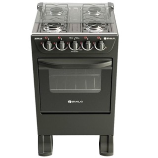 Fogão de Piso À Gás Braslar New Sirius 4 Bocas Mesa em Inox Acendimento Manual