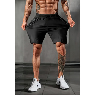 Bermuda Masculina Slim Fit Esportiva Fitness Com Elastano em Oferta na Shopee