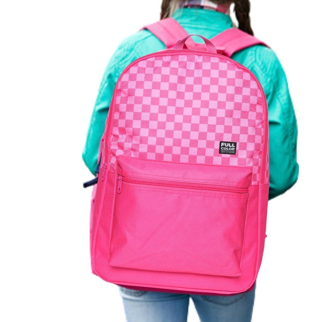 Mochila Escolar Infantil Juvenil Colorida Rosa Azul Estampada e Lisa - Volta às Aulas e Viagem