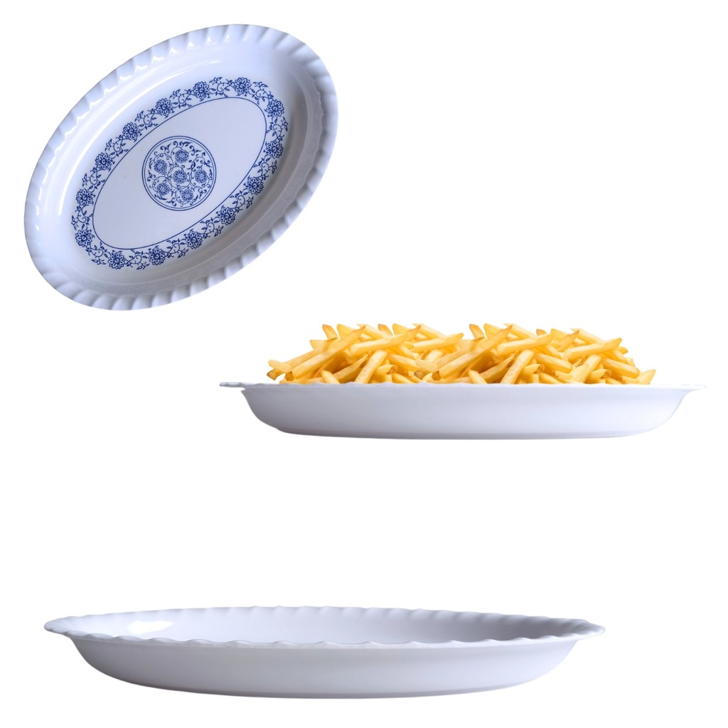 Travessa Oval em Melamina Portuguesa Prato Petisqueira 30cm