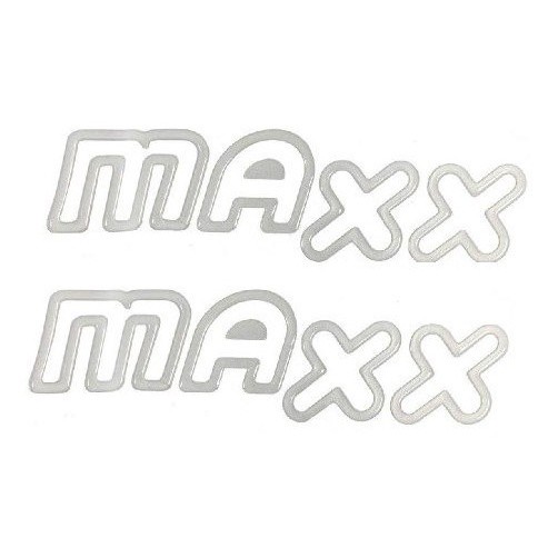 Par De Emblemas Adesivo Maxx Para Corsa Celta Meriva 2008/