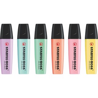 Marca Texto Stabilo Boss Original Pastel em Oferta na Shopee