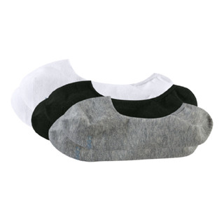 Kit com 3 Pares Meias Sapatilhas Mescla/Preto/Branco em Oferta na Shopee