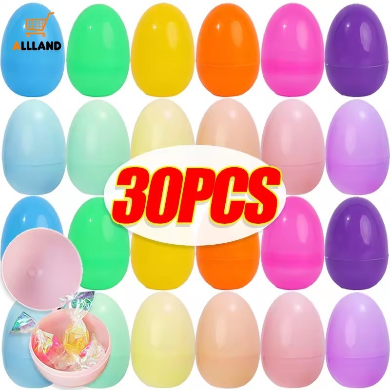 Ovos De Páscoa De Plástico Preenchíveis Coloridos-Cores Sortidas Adereços De Casca De Abertura Vazia-Caixa De Embalagem  em Oferta na Shopee