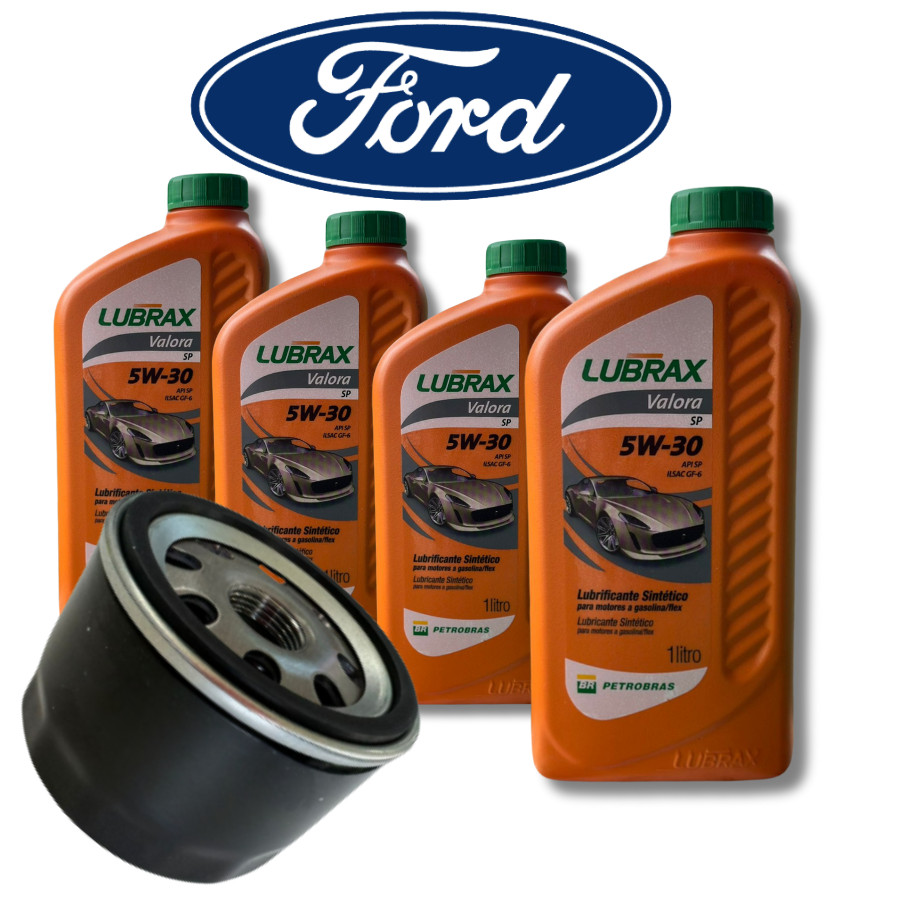 KIT TROCA DE ÓLEO 5W30 SP LUBRAX + FILTRO (FORD)