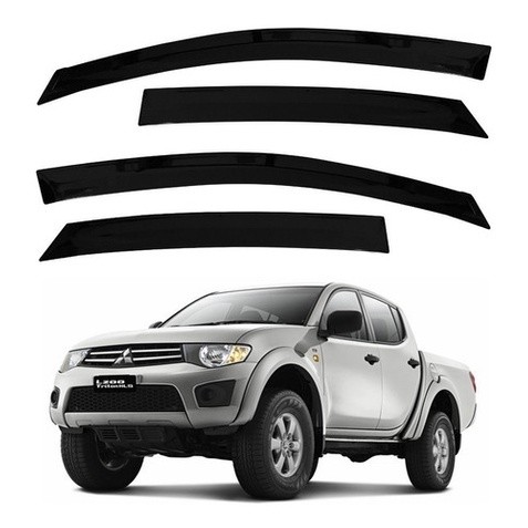 CALHA DE CHUVA DEFLETOR MITSUBISHI L200 TRITON 4P 2008 a 2016