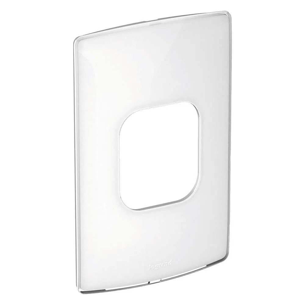 Placa 4x2 2 postos juntos Nereya Pial Legrand sugar gloss 663233