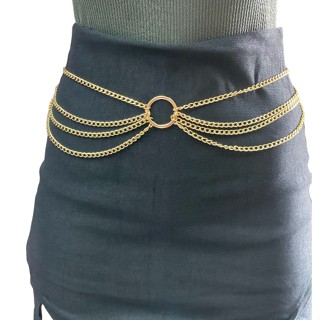 Cinto Corrente sol Com 4 Corrente Feminino Lancameto