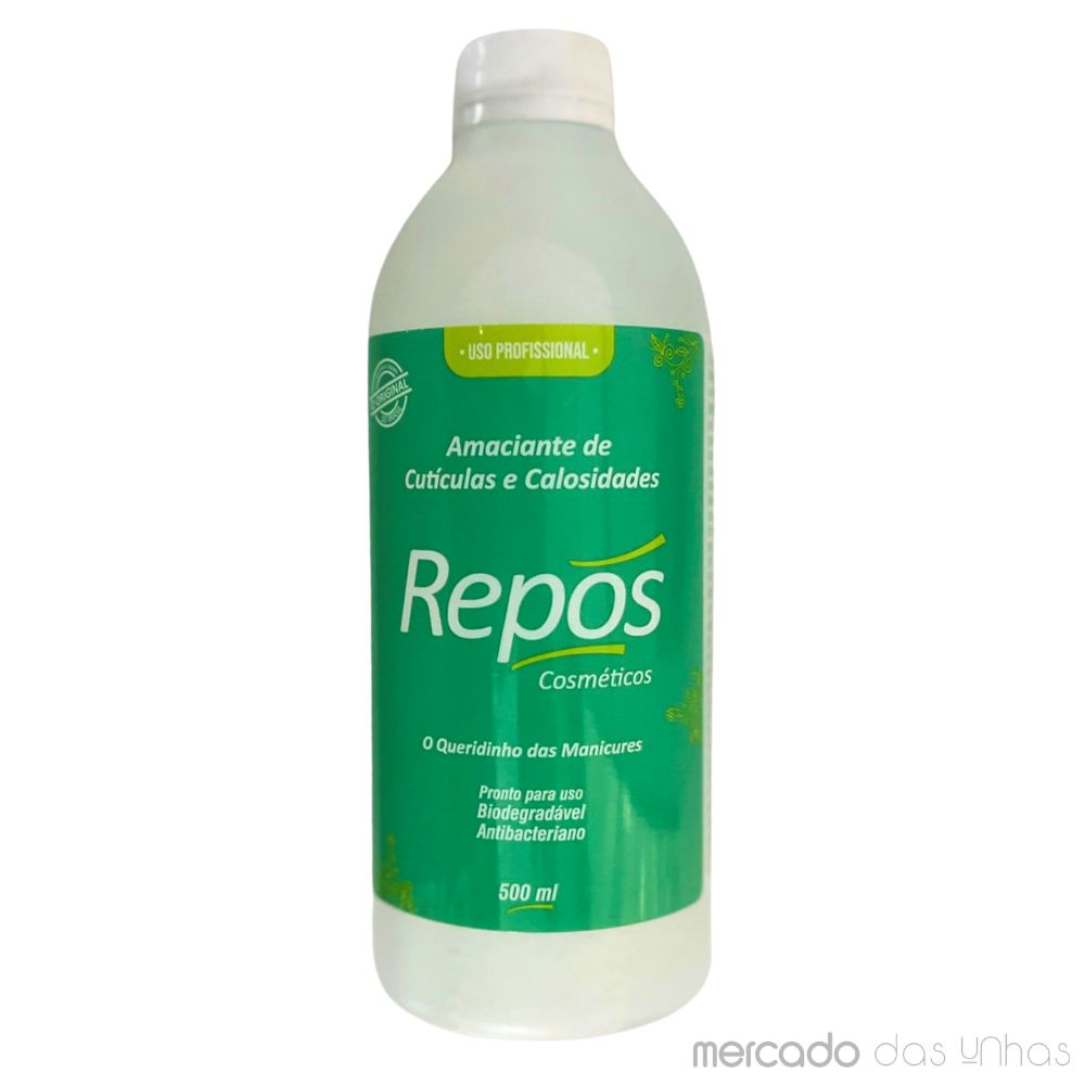Amaciante de Cutículas e Calosidades Repós 500ml Original Líquido Spa Pés e Manicure Profissional em Oferta na Shopee