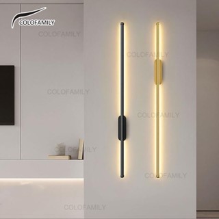 (3 cores em 1 luz) 60cm Luminária de Parede Led Arandela Ouro Moderna Minimalista Decoração para Sala Quarto Cozinha Lâmpada Luz De Parede