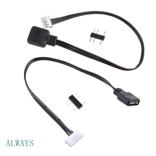 Fan Controller Adapter Cable 4Pin/6Pin to 5V ARGB 3Pin Converter