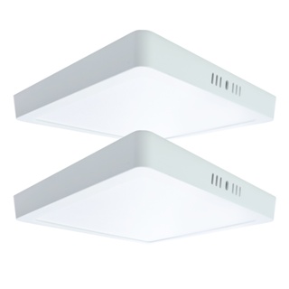 Kit 2 Painel Plafon Quadrado Sobrepor Led 25w Bivolt Branco Frio em Oferta na Shopee