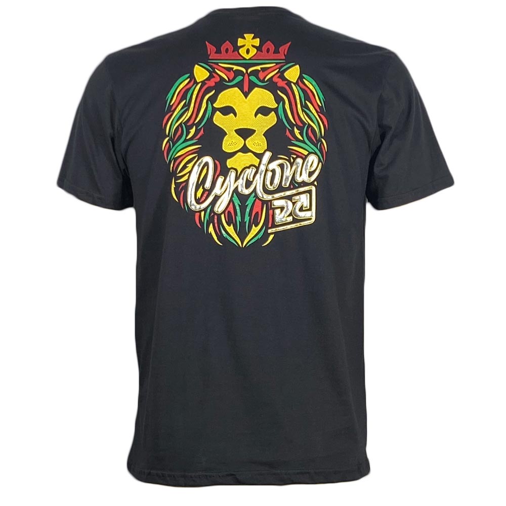 Camiseta Cyclone Rasta Lion Metal