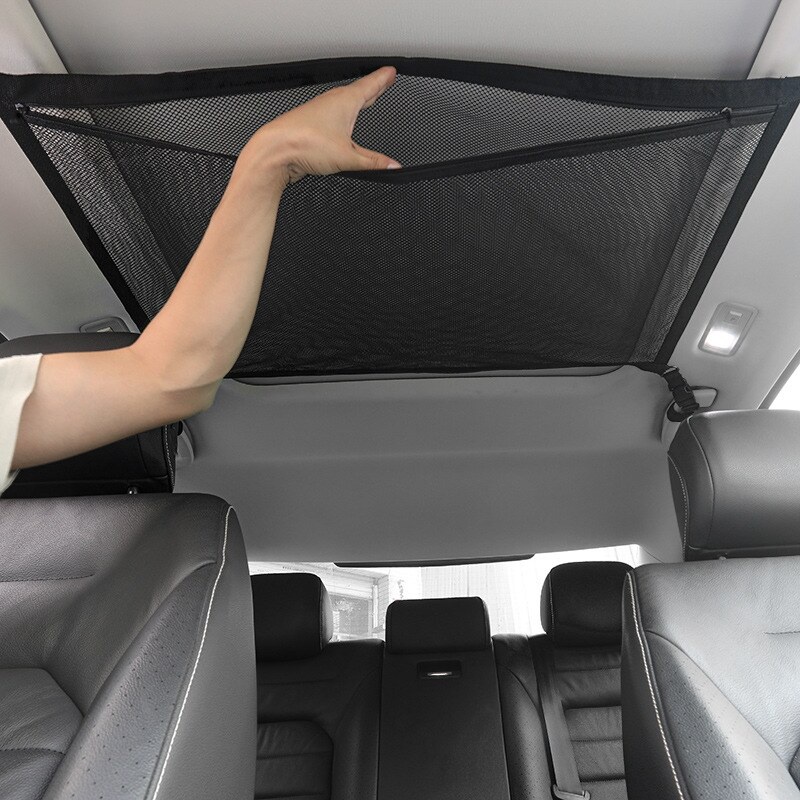 Saco De Rede De Armazenamento De Teto Para Carro universal Com Ranhura