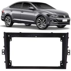 Moldura De Painel 2 Din 9" Polegadas Vw Virtus 2017 Em Diante