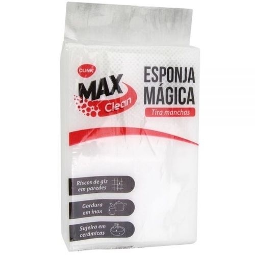 Kit 6 Esponja Mágica Bucha Branca Buxa Esfregao Tira Mancha