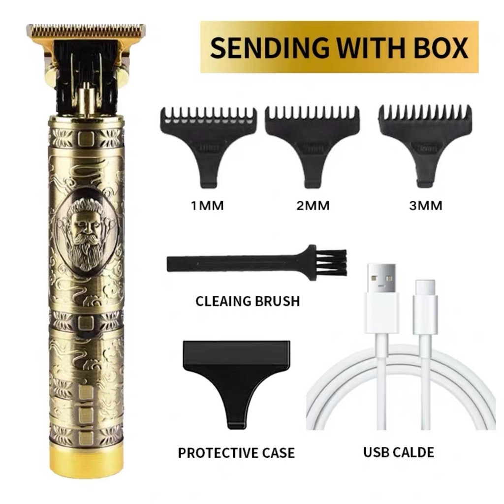 Máquina De Cortar Cabelo Barbudo Para Barba Masculina Designer Aleatório Elétrico Profissional