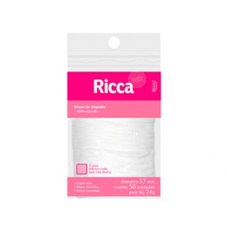 Algodão Ricca Discos 50un em Oferta na Shopee