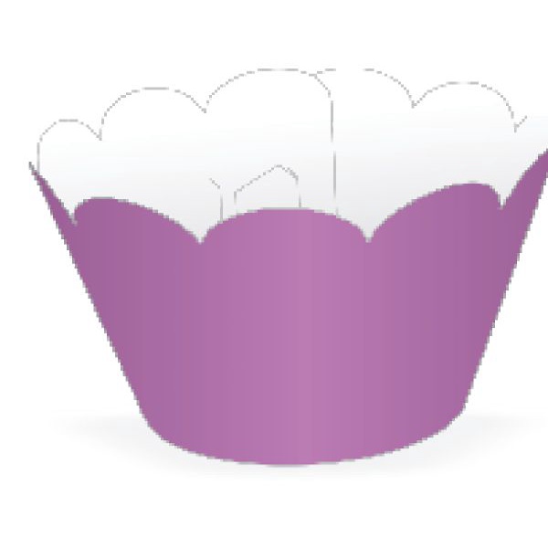 Mini Wrapper Mini Cupcake - Lilás - 3cm x 14,5cm - 12 unidades - Nc Toys - Home & Living