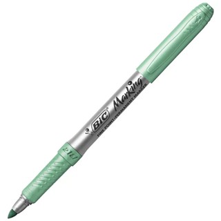 Pincel marcador permanente Marking Verde Claro Metálico 971155 Bic