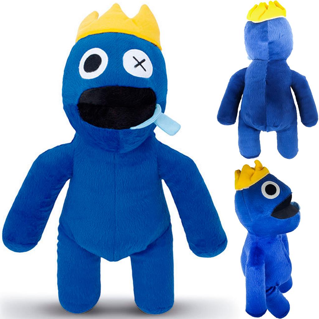 Pelucia Boneco Azul Babao Jogo Roblox Rainbow Friends 37cm Decoracao Blue Para Criancas Fofo Macio - Cortex Brinquedos