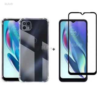 Película Vidro + Capinha Para Moto G50 5G. Kit Motorola Capa Transparente e Pelicula 3D/9D