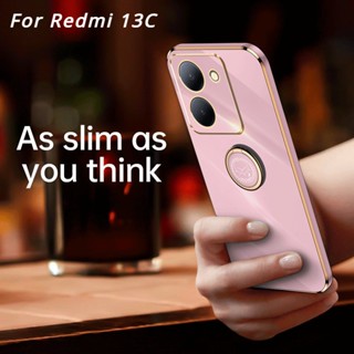 Para Redmi 13C Nota 13 Pro + 5G Xiaomi 13T 14 POCO C65 6D Capa De Silicone TPU Traseira Macia À Prova De Choque