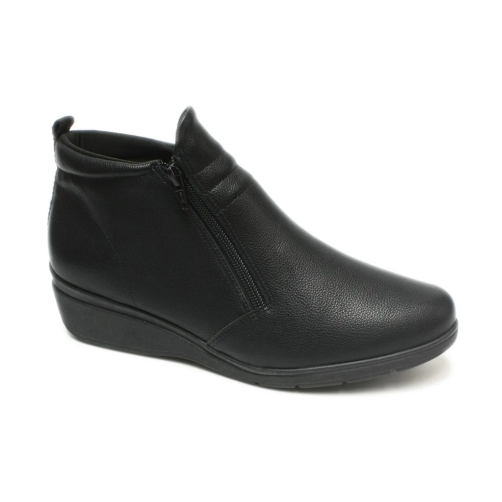 Bota Feminina Piccadilly Ankle Boot Anabela Maxi Ref 117100