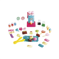 Brinquedo Infantil Kit Doce Boutique Sorvete 33 Peças Máquina Docinhos Pratinhos - Fenix Brinquedos BTC-848