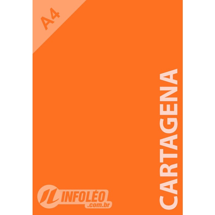 Papel Color Plus A4 180 gramas Cartagena (Laranja) em Oferta na Shopee