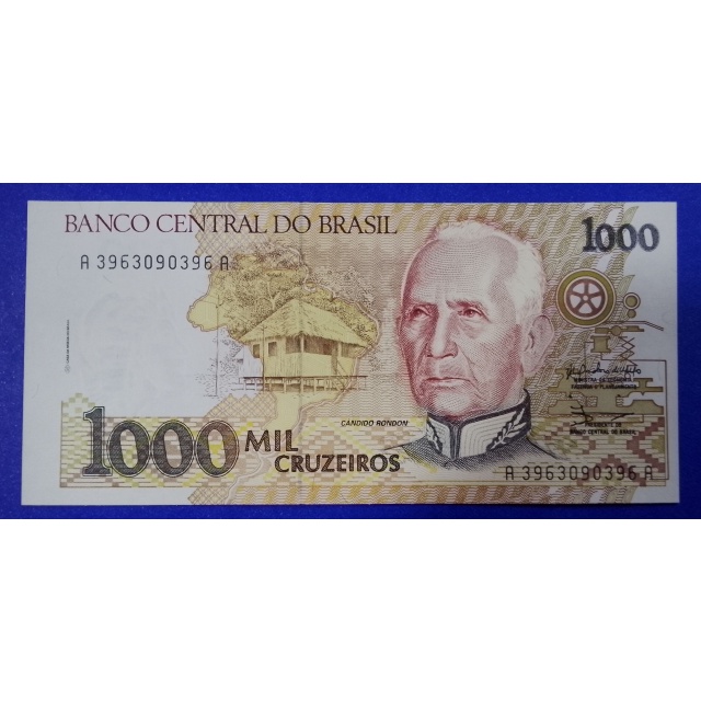 C217 - Cédula 1000 Cruzeiros 1990 - FE