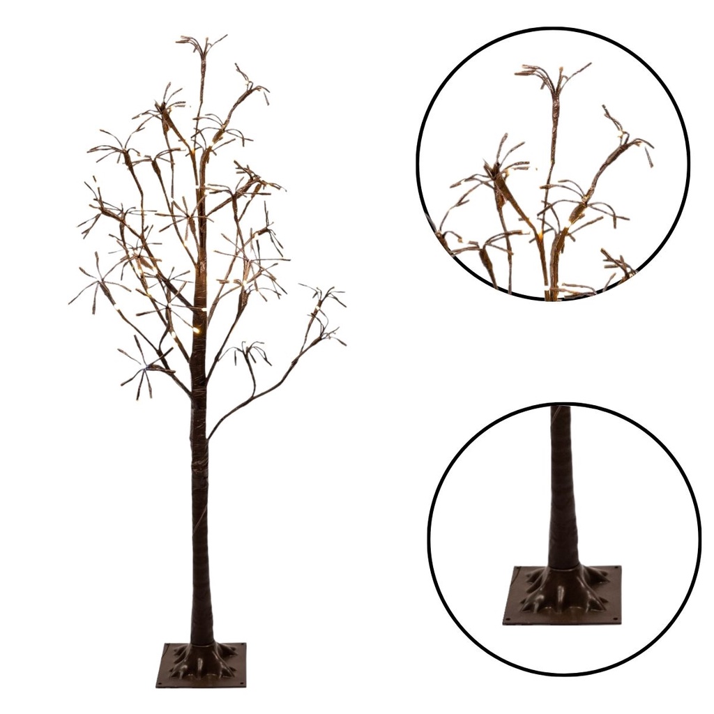 Árvore de Galhos com 304 LEDS Warm Alternado Bivolt Marrom 180cm