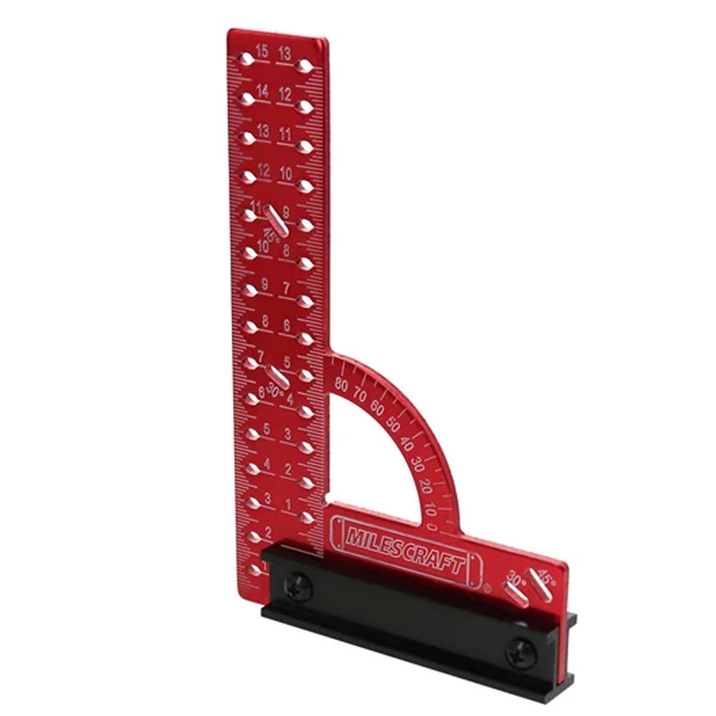 Esquadro Universal em Alumínio Anodizado 15cm Medição Marcenaria - Milescraft