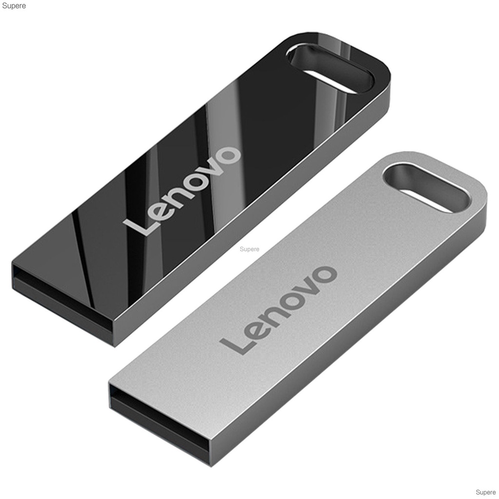 Pendrive Lenovo 128GB 1TB 2TB 1GB 8GB 16GB 32GB 64GB Unidade Flash USB Metálica À Prova D'água USB2.0