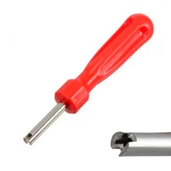 Chave Tarraxa Saca Núcleo Curto De Válvula 25mm Com Cabo Plástico