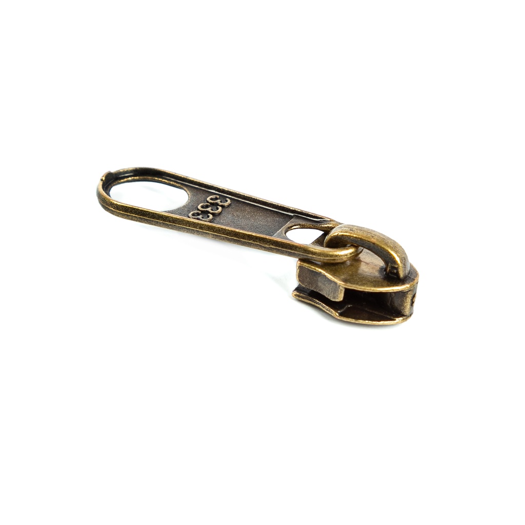 Cursor para Zíper COMUM Nº 5 - 100 UND - OURO VELHO