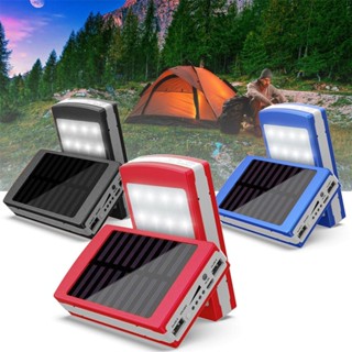 Nvt _ Luz Solar Portátil LED Dual USB Power Bank DIY Estojo Externo Sem