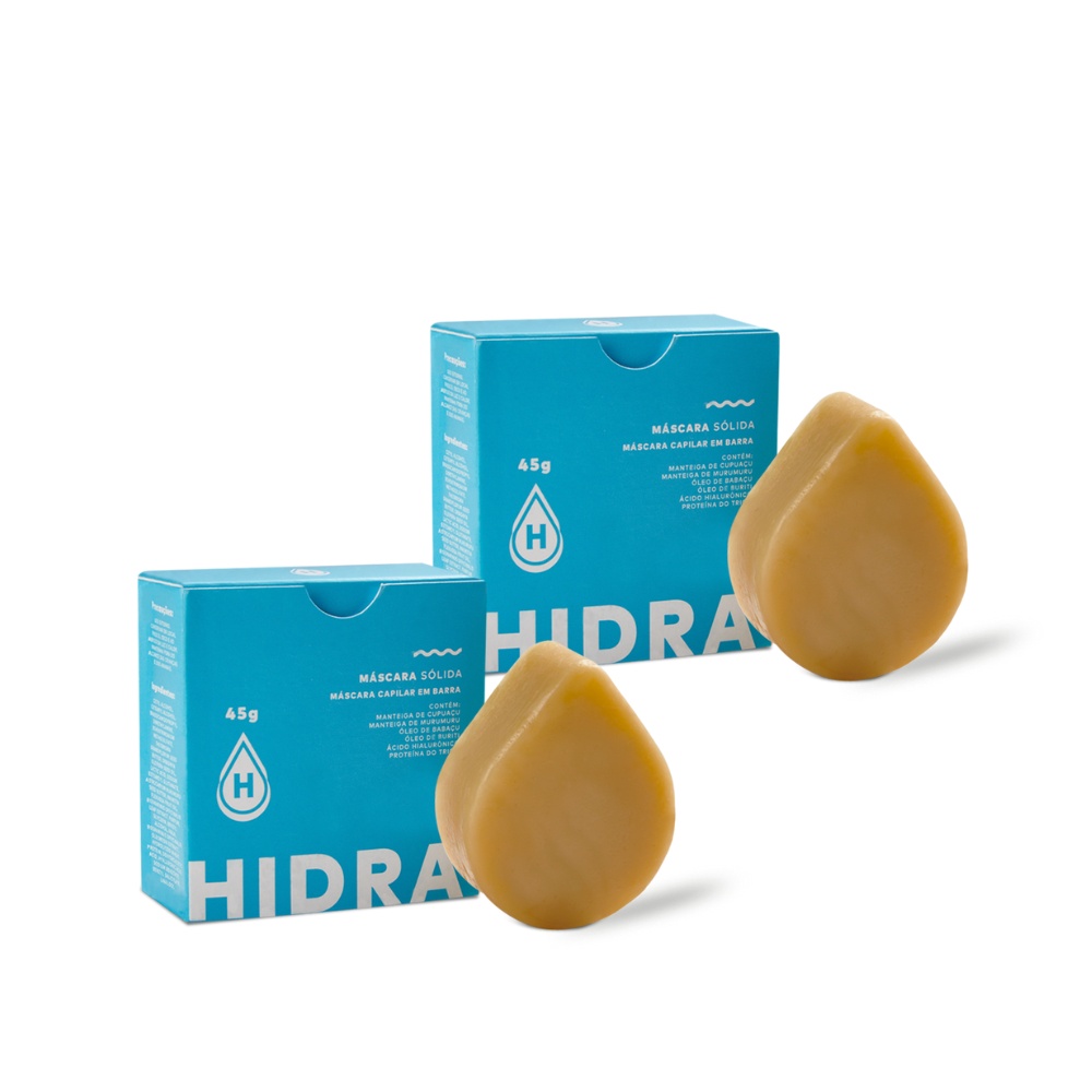 Kit Hidratei Sólidos: 2 Máscaras Nutritivas Sólidas Em Barra 45g - Hidratação Profunda - Beauty